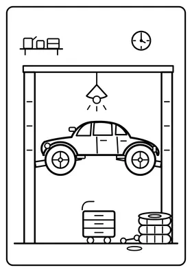 Auto w warsztacie