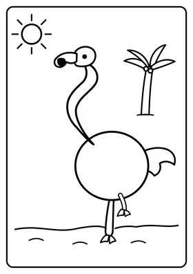 Flamingi na plaży
