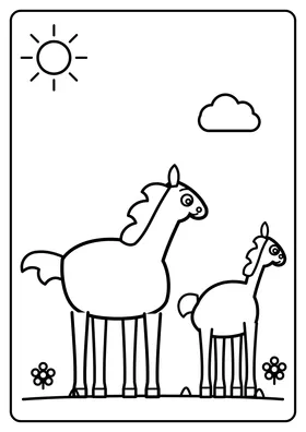 Koń i źrebak