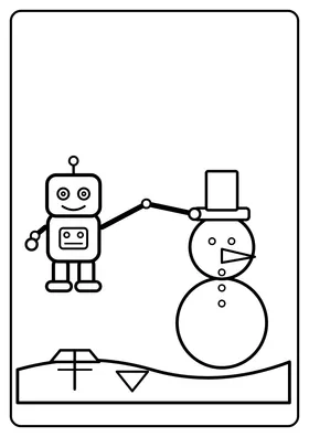 Robot lepi bałwana