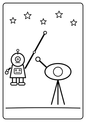 Robot liczy gwiazdy