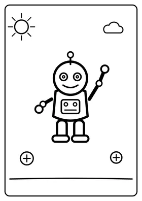 Robot machający ręką