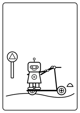 Robot na hulajnodze