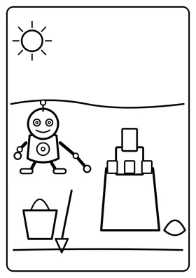 Robot na plaży