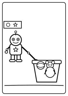 Robot sprząta pokój