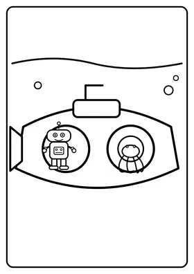 Robot w łodzi podwodnej