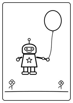 Robot z balonem