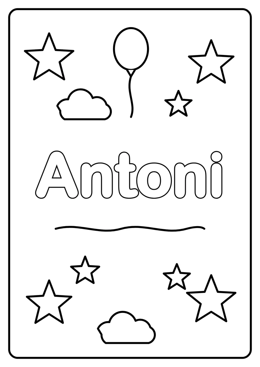 Podgląd kolorowanki: Antoni