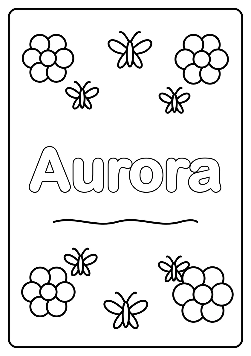 Podgląd kolorowanki: Aurora