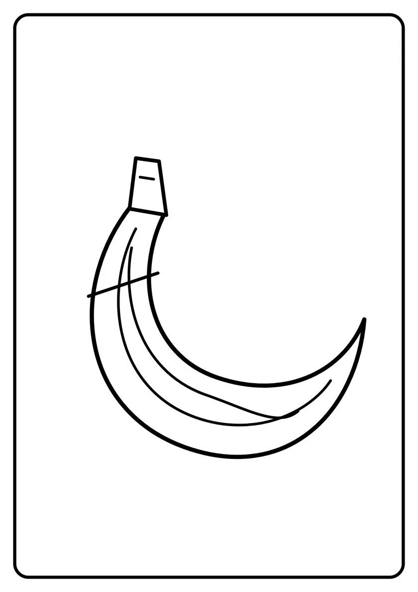 Podgląd kolorowanki: Banan