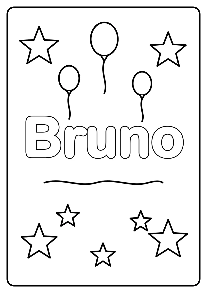 Podgląd kolorowanki: Bruno