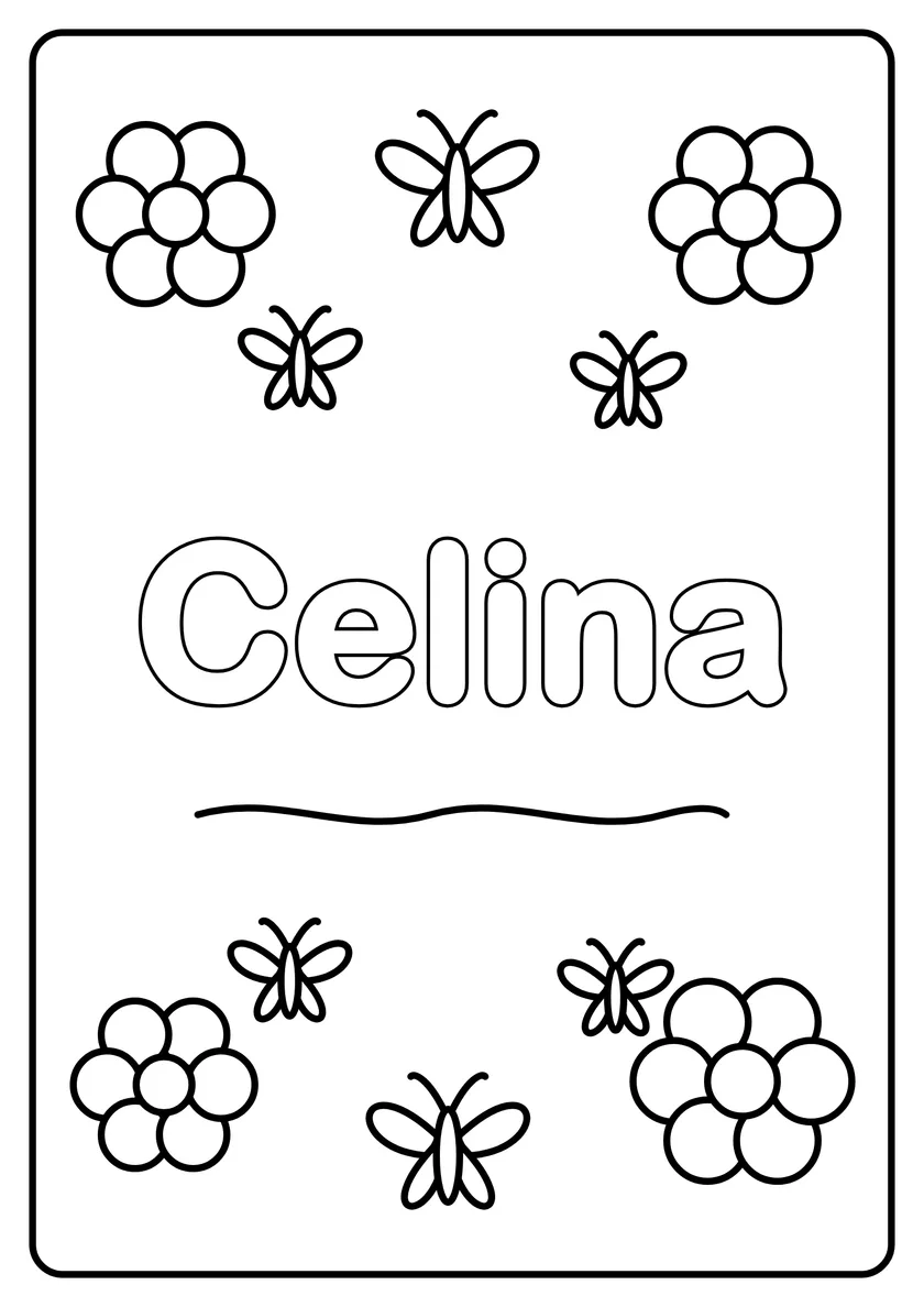 Podgląd kolorowanki: Celina