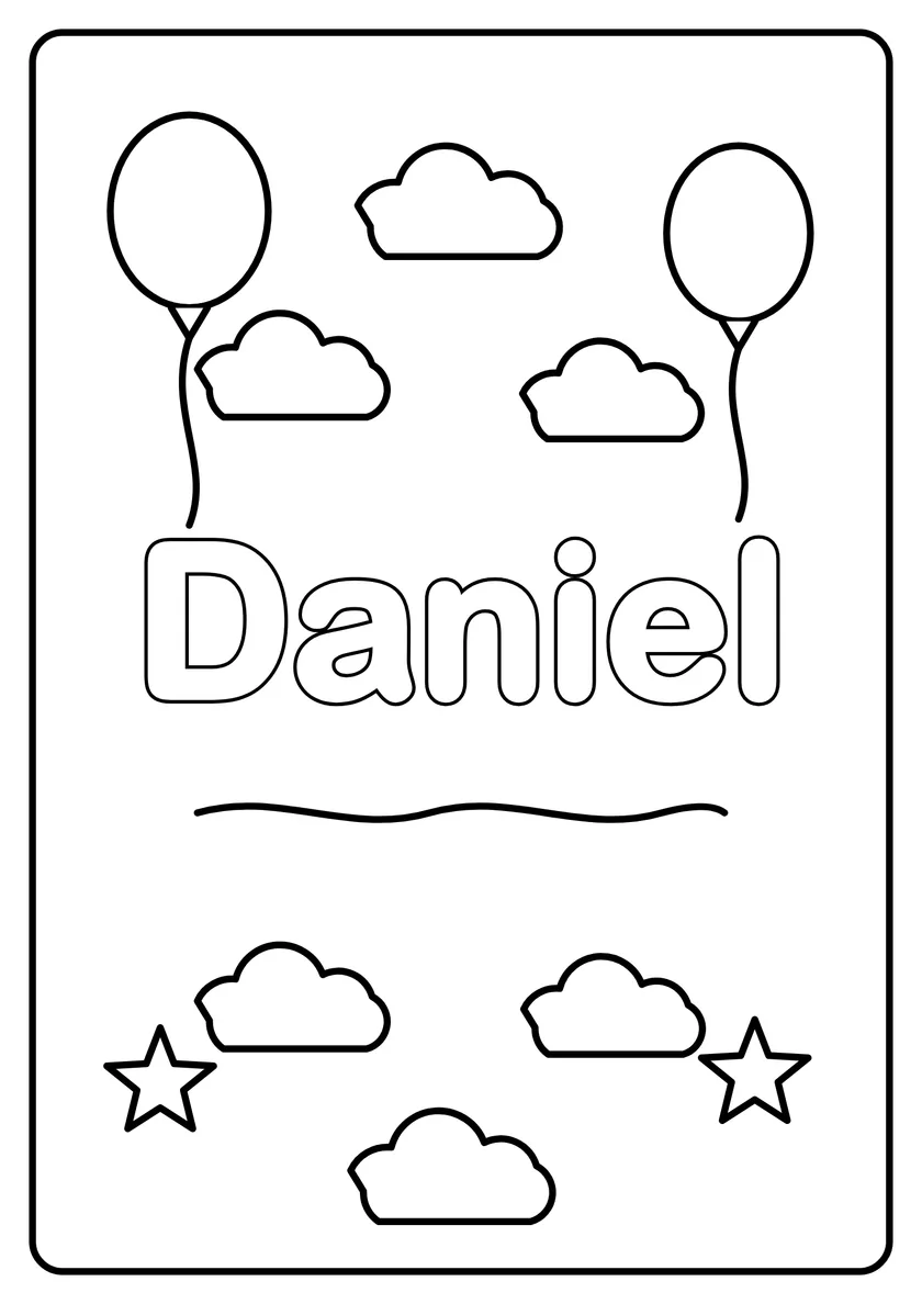 Podgląd kolorowanki: Daniel
