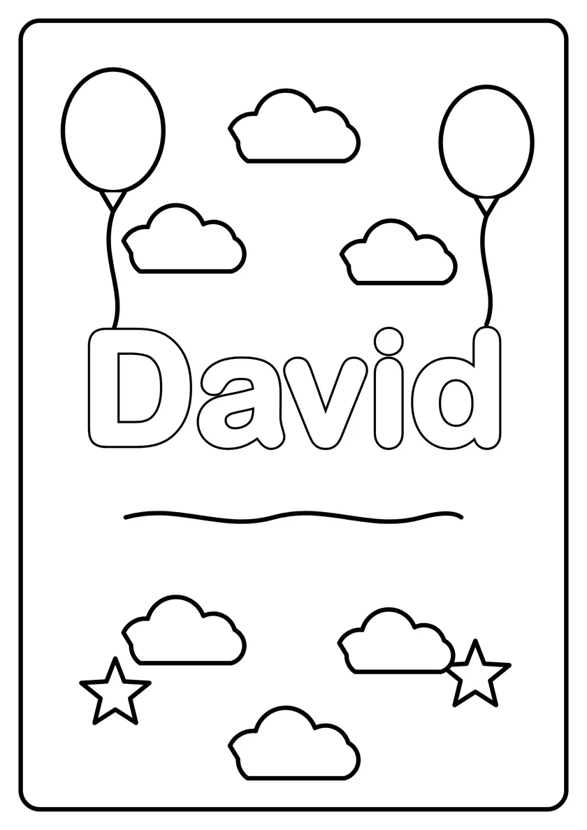 Podgląd kolorowanki: David