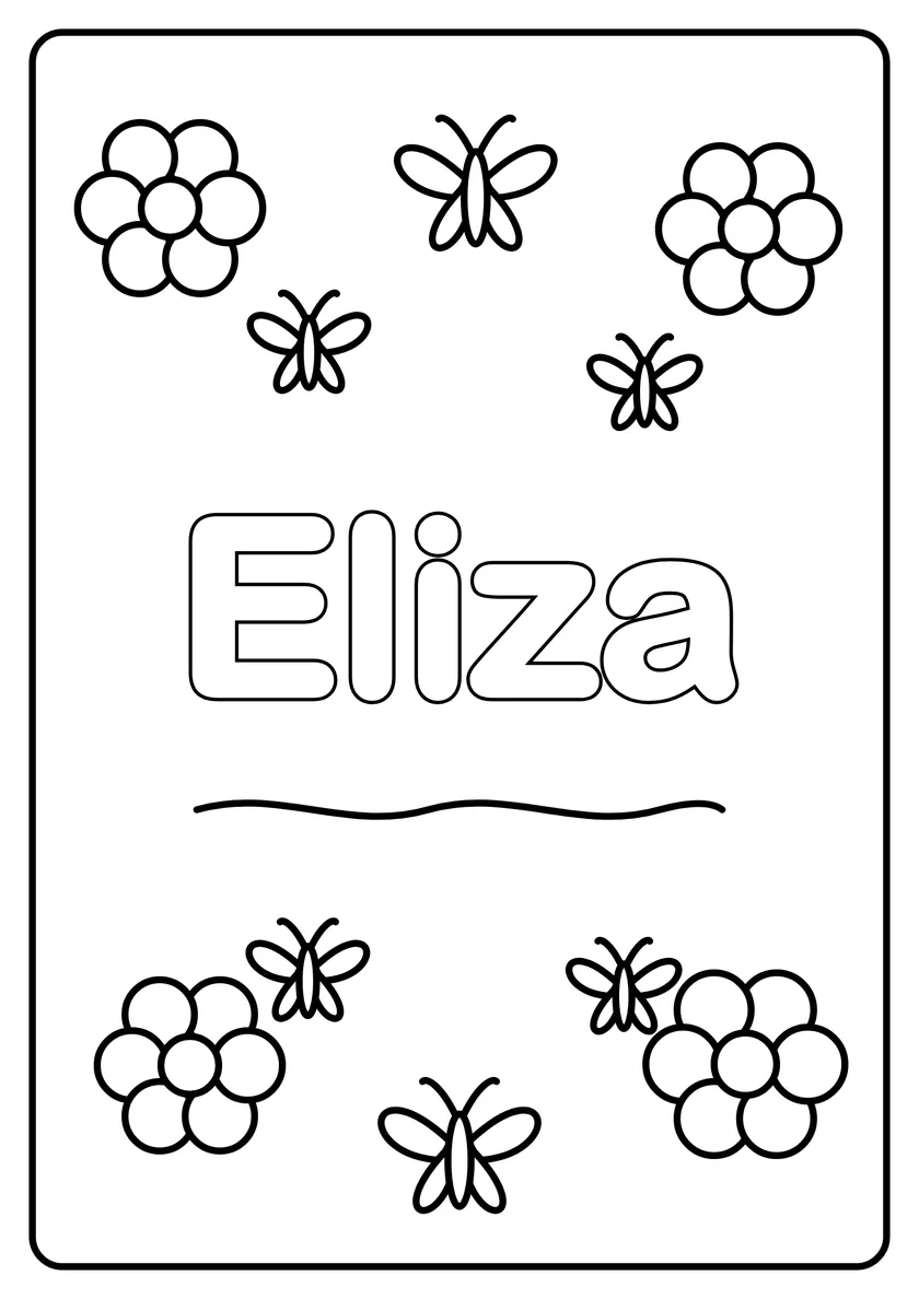 Podgląd kolorowanki: Eliza