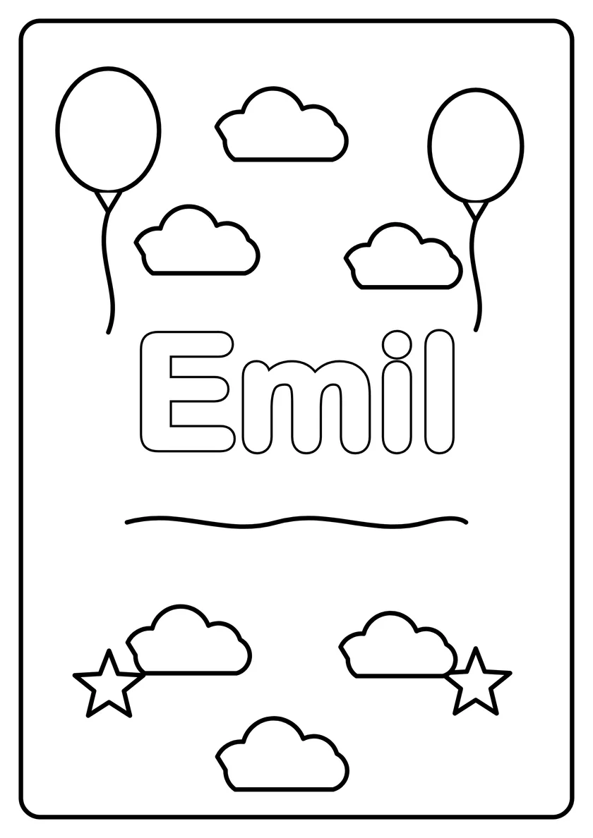 Podgląd kolorowanki: Emil