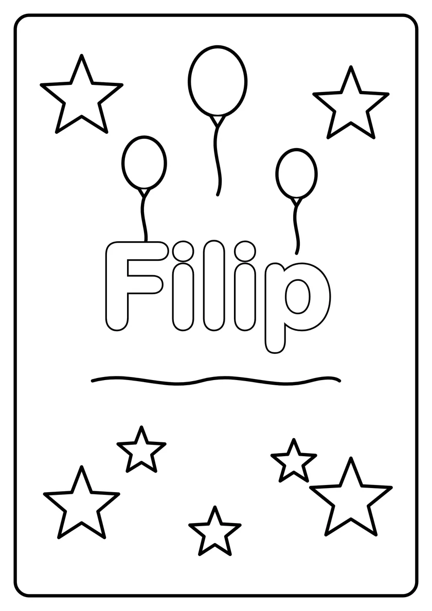 Podgląd kolorowanki: Filip