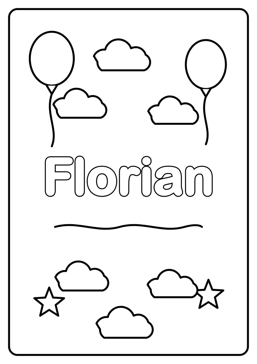 Podgląd kolorowanki: Florian