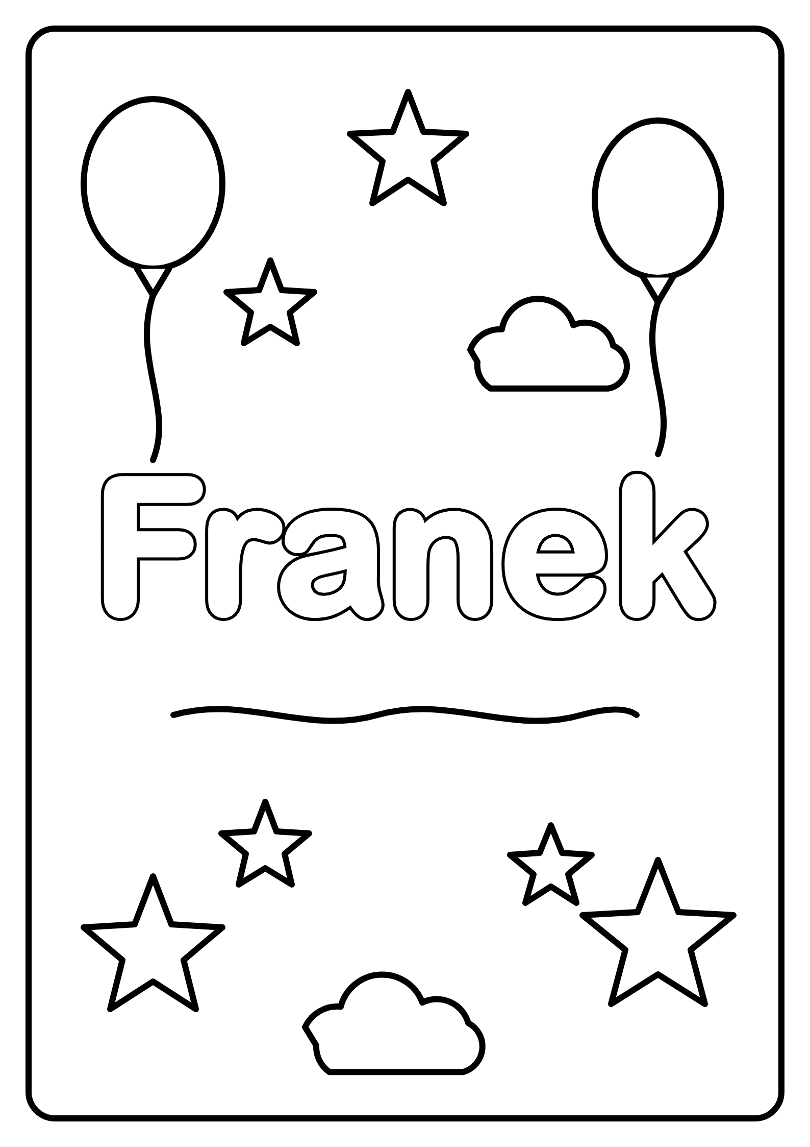 Podgląd kolorowanki: Franek