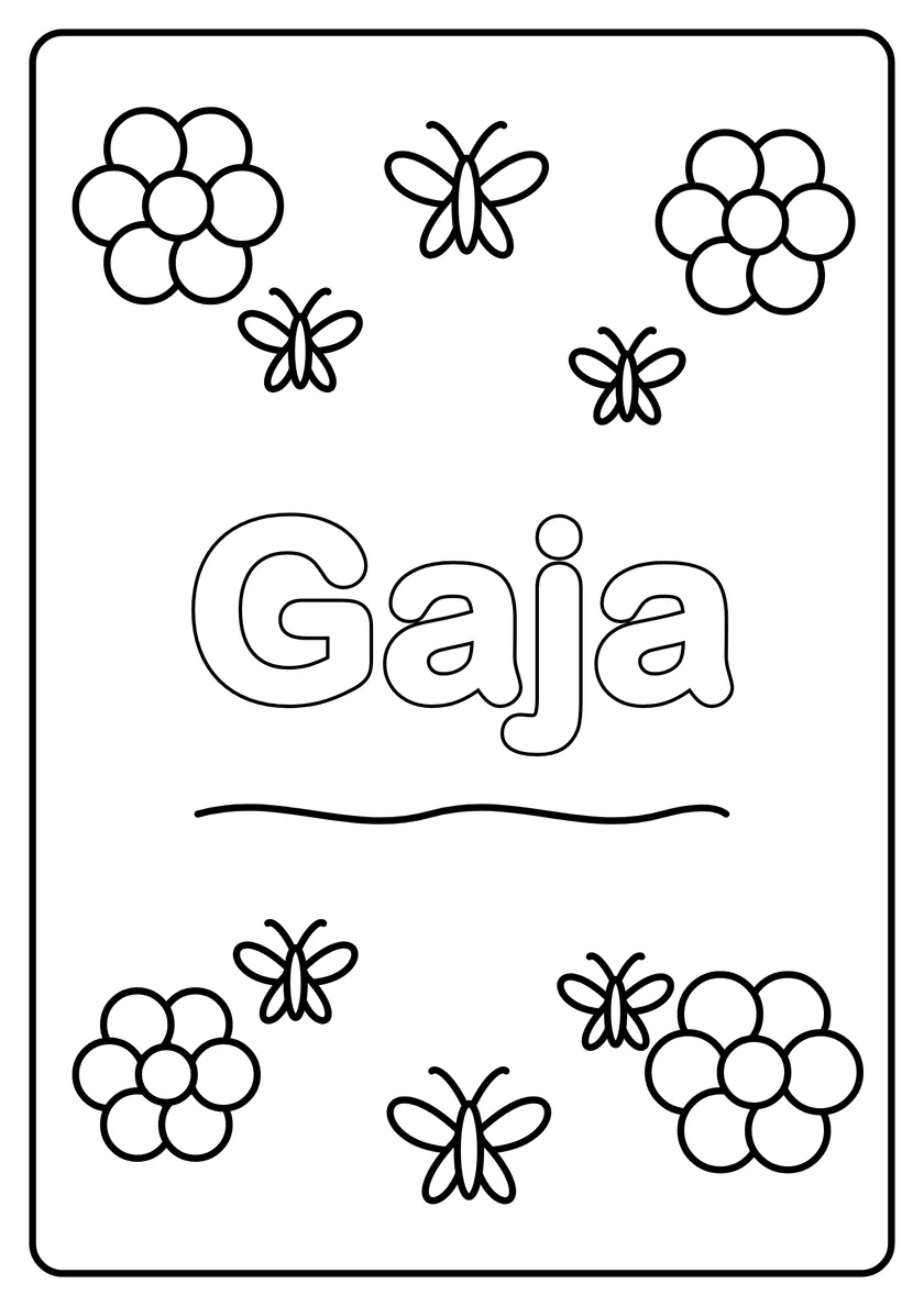 Podgląd kolorowanki: Gaja