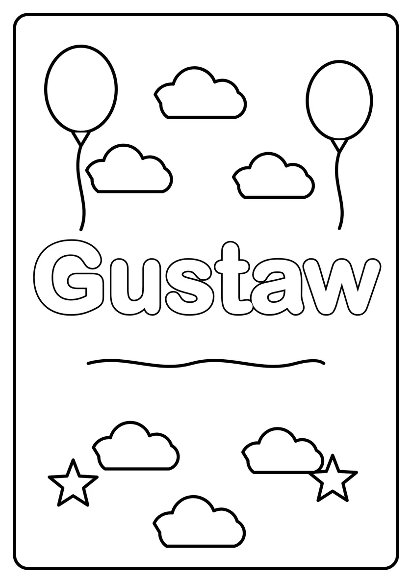 Podgląd kolorowanki: Gustaw