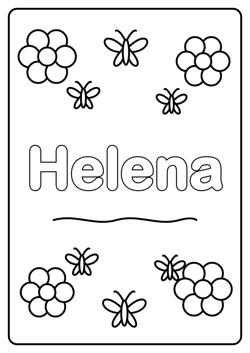 Podgląd kolorowanki: Helena