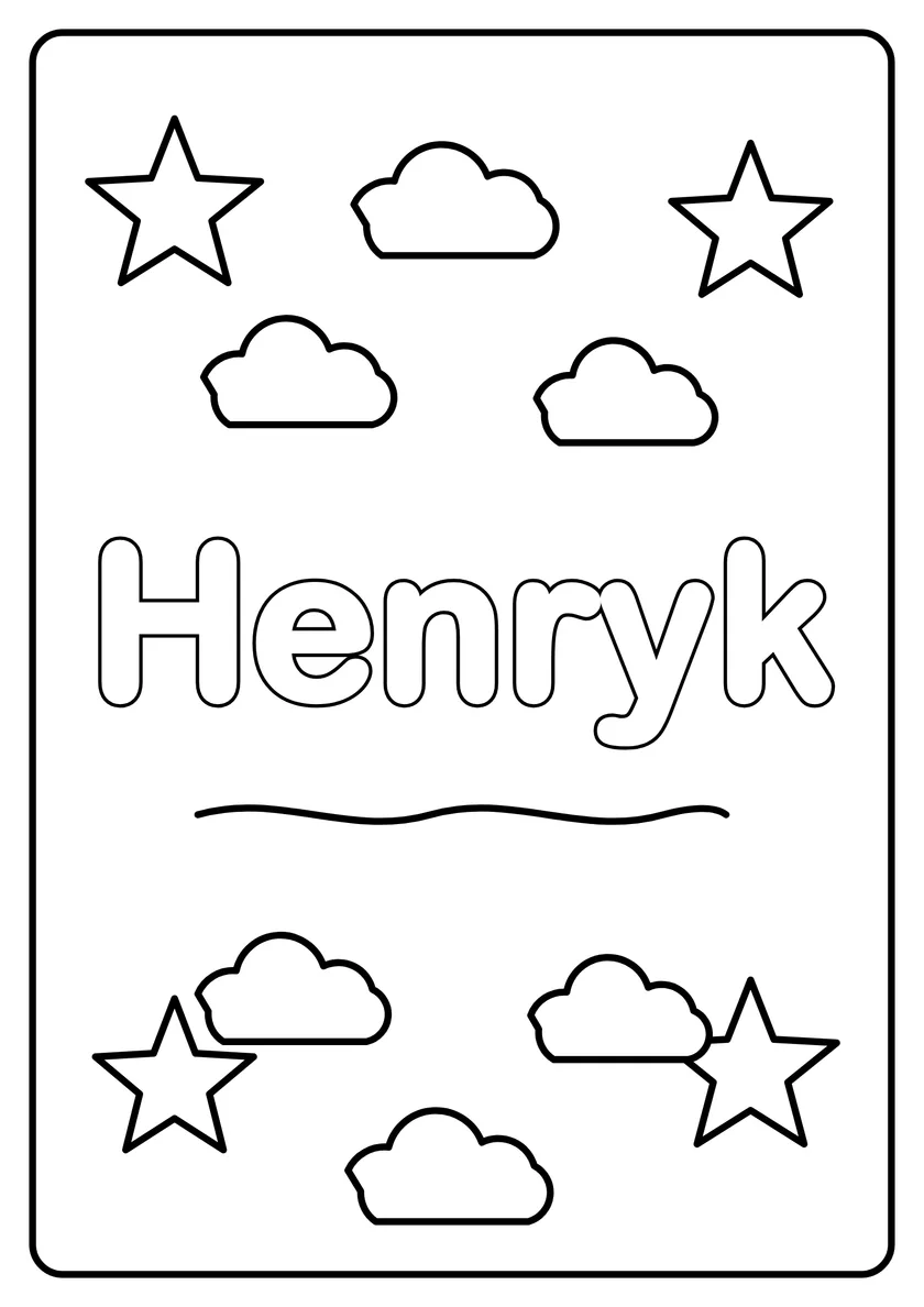 Podgląd kolorowanki: Henryk