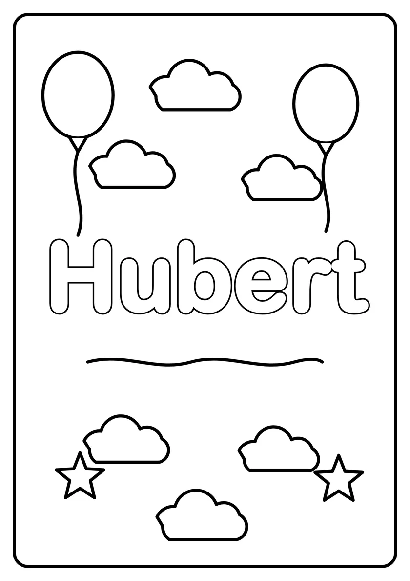 Podgląd kolorowanki: Hubert
