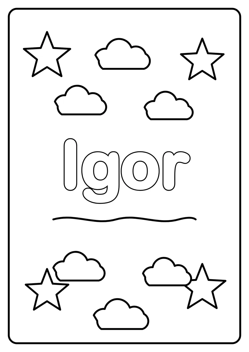 Podgląd kolorowanki: Igor