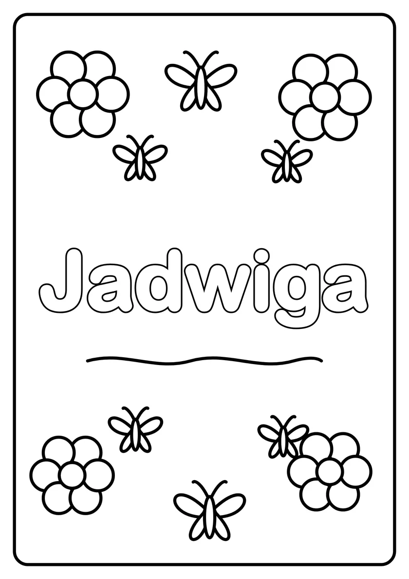 Podgląd kolorowanki: Jadwiga