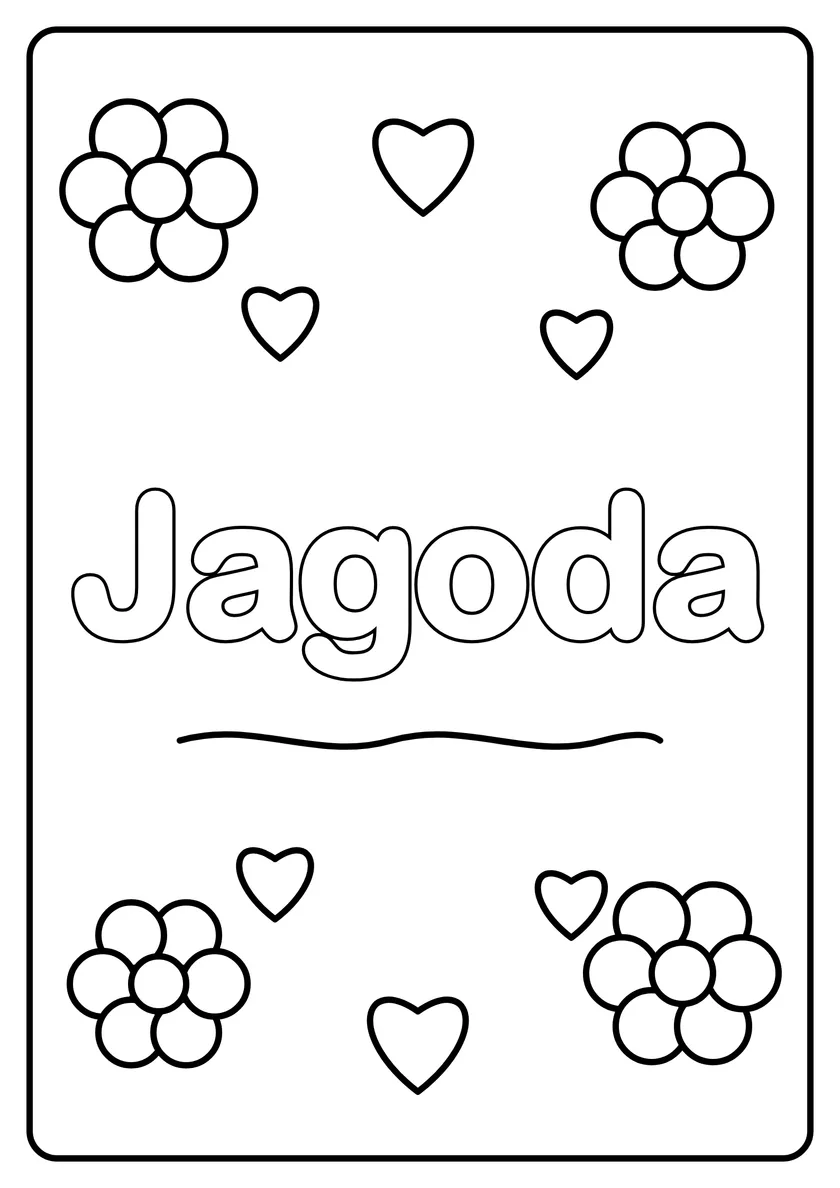 Podgląd kolorowanki: Jagoda