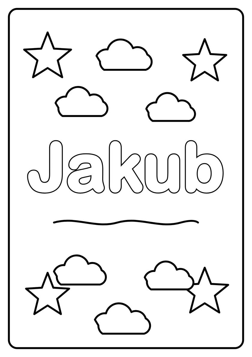 Podgląd kolorowanki: Jakub