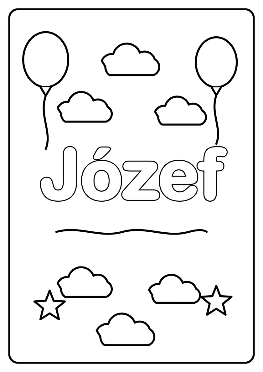 Podgląd kolorowanki: Józef