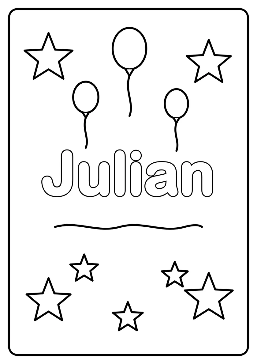 Podgląd kolorowanki: Julian