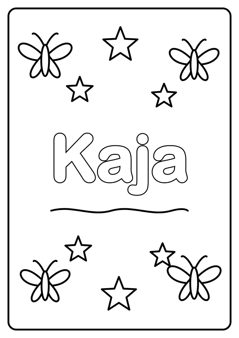 Podgląd kolorowanki: Kaja