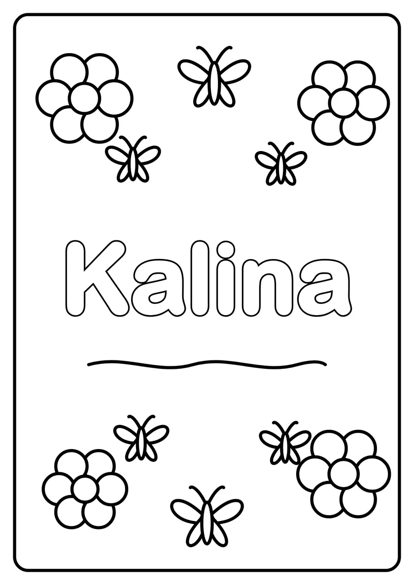 Podgląd kolorowanki: Kalina
