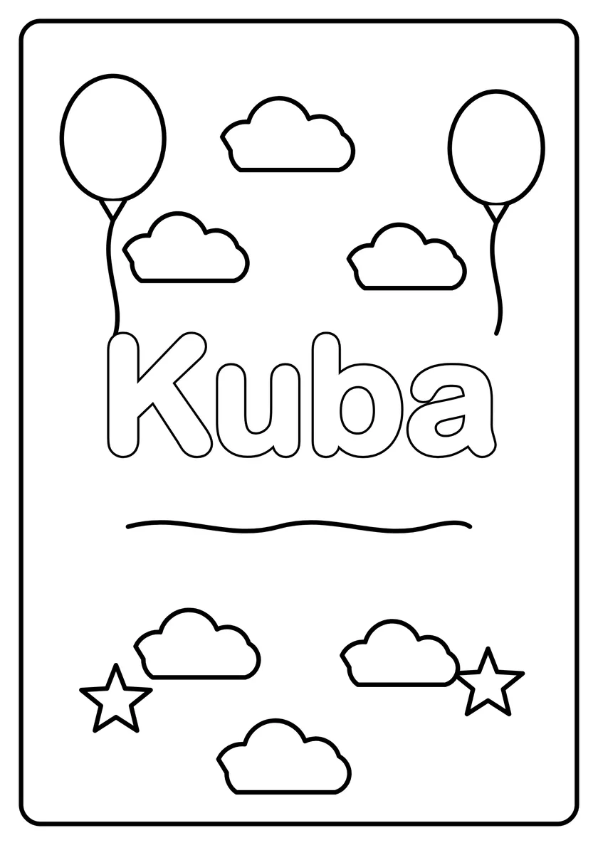 Podgląd kolorowanki: Kuba