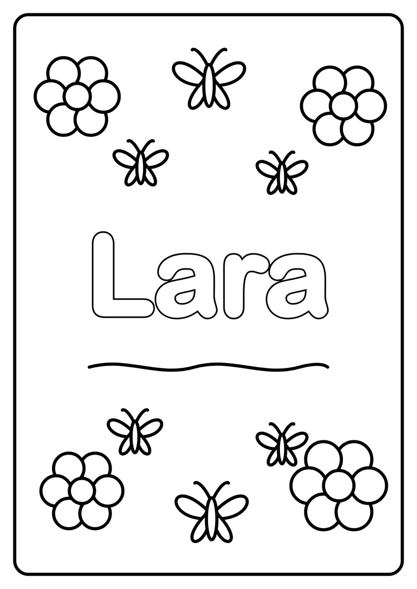 Podgląd kolorowanki: Lara