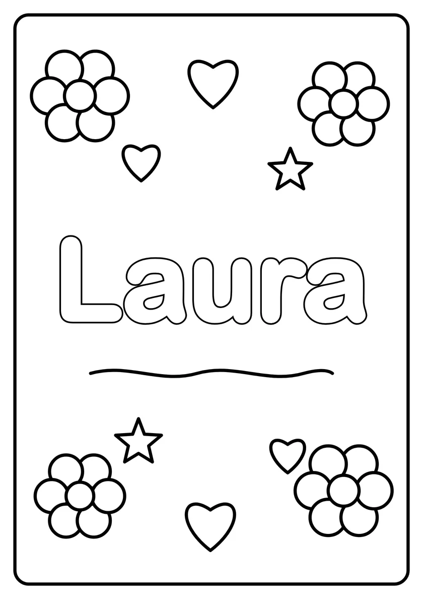 Podgląd kolorowanki: Laura