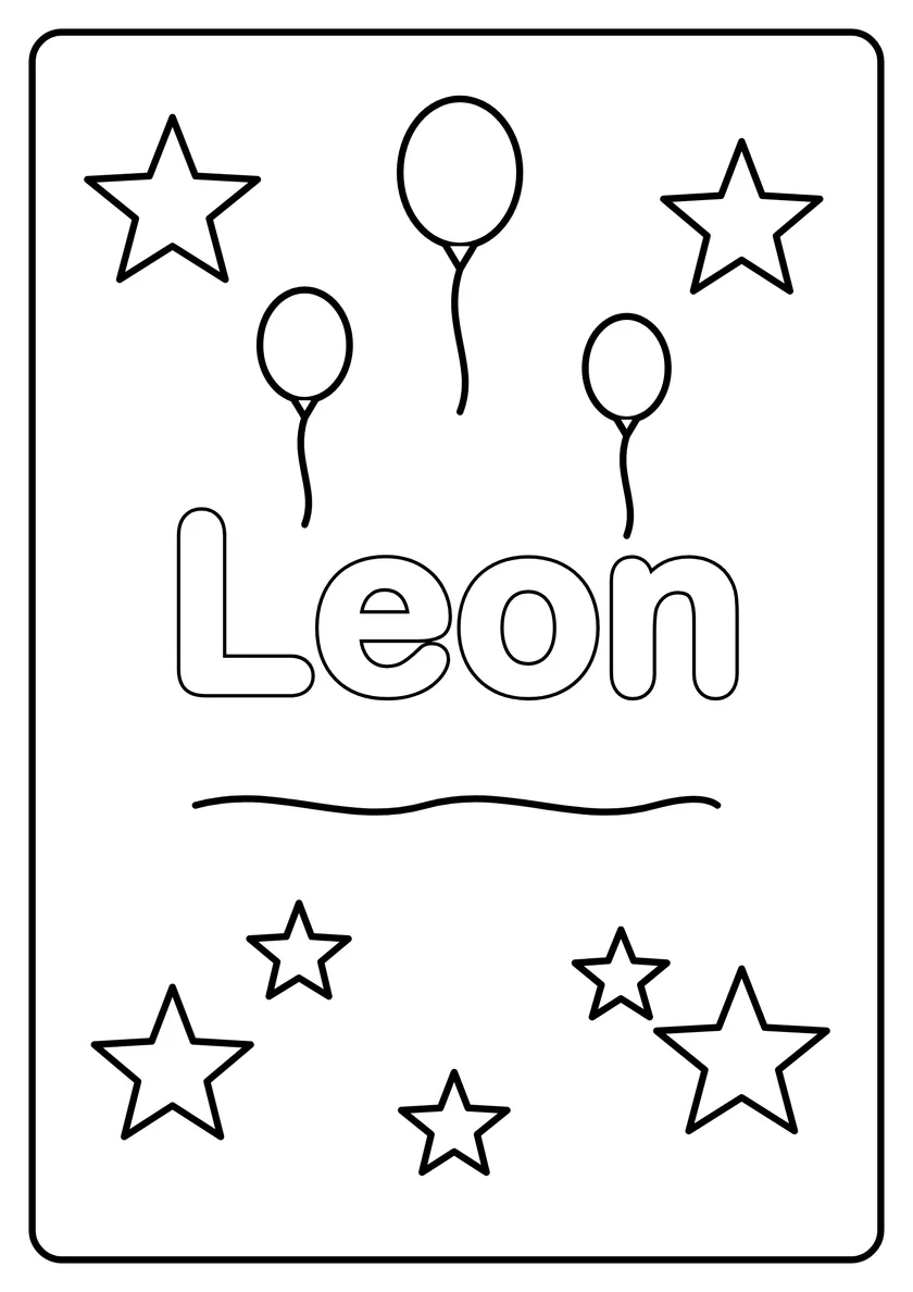 Podgląd kolorowanki: Leon