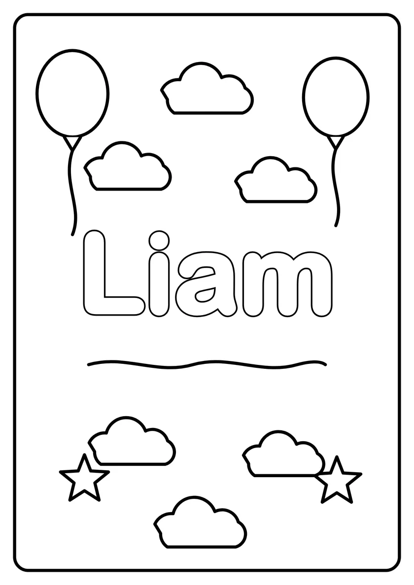 Podgląd kolorowanki: Liam