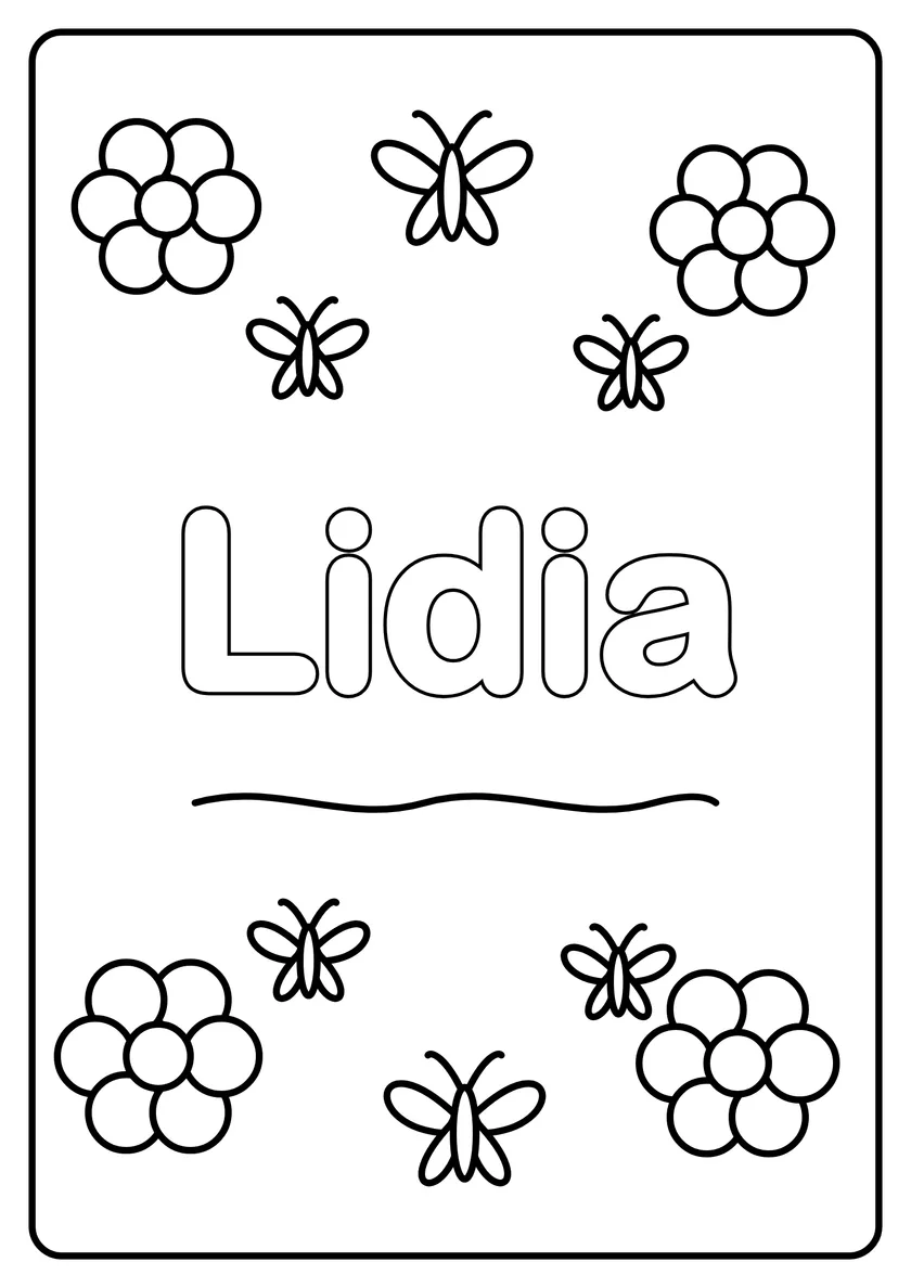Podgląd kolorowanki: Lidia