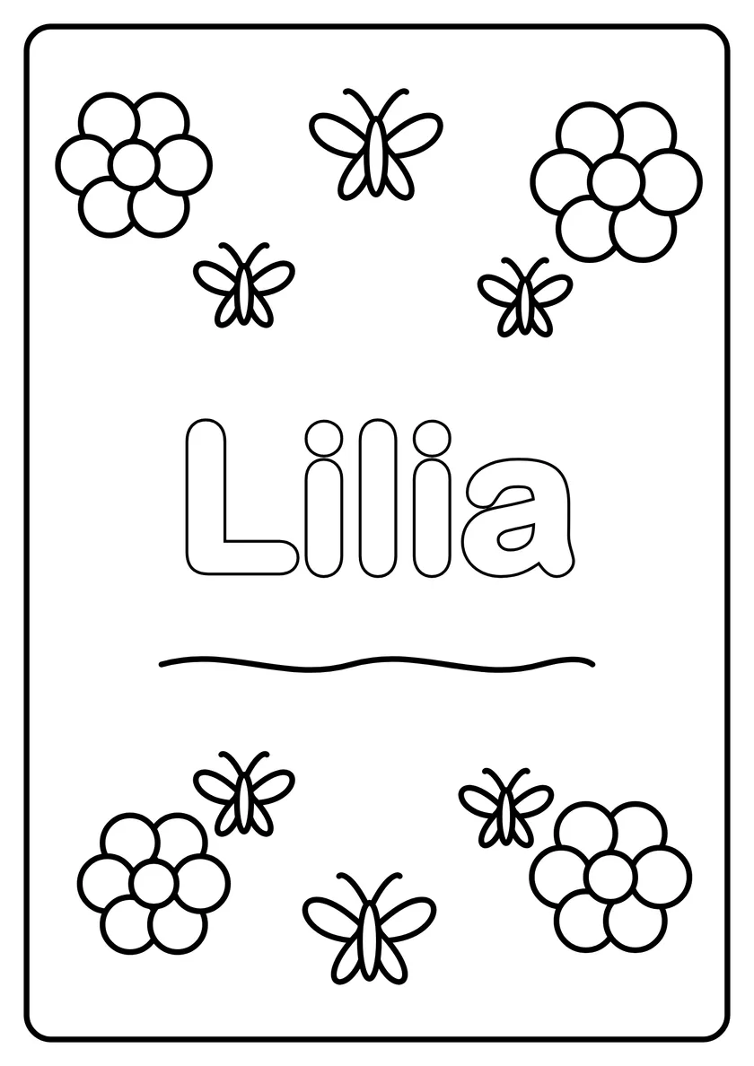 Podgląd kolorowanki: Lilia
