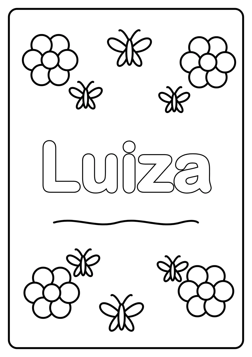 Podgląd kolorowanki: Luiza