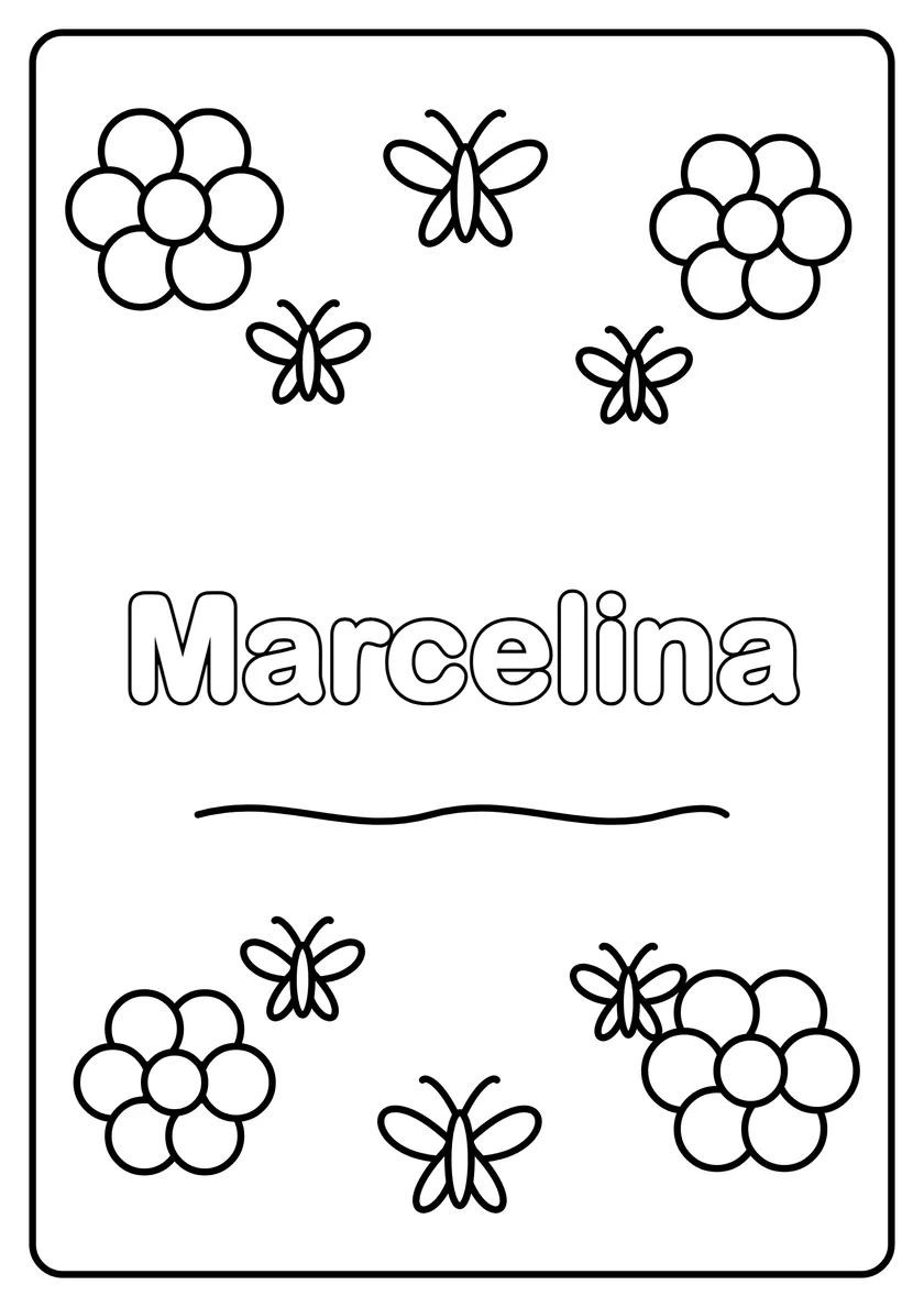 Podgląd kolorowanki: Marcelina