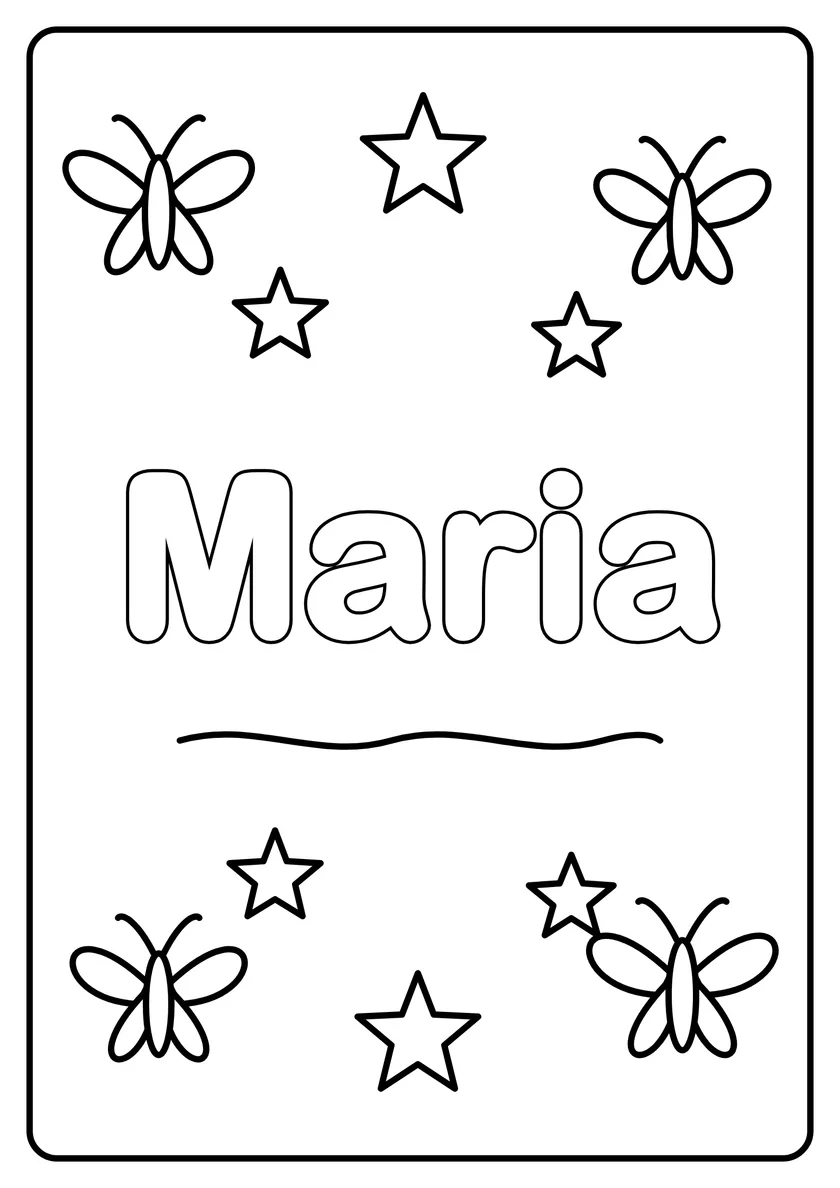 Podgląd kolorowanki: Maria