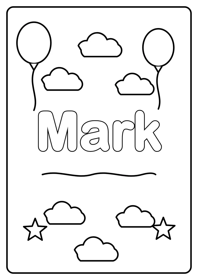 Podgląd kolorowanki: Mark
