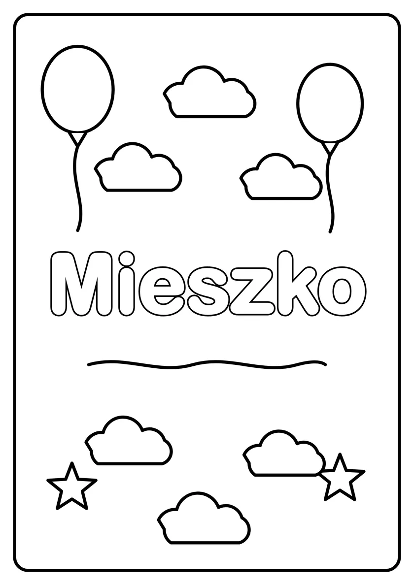 Podgląd kolorowanki: Mieszko