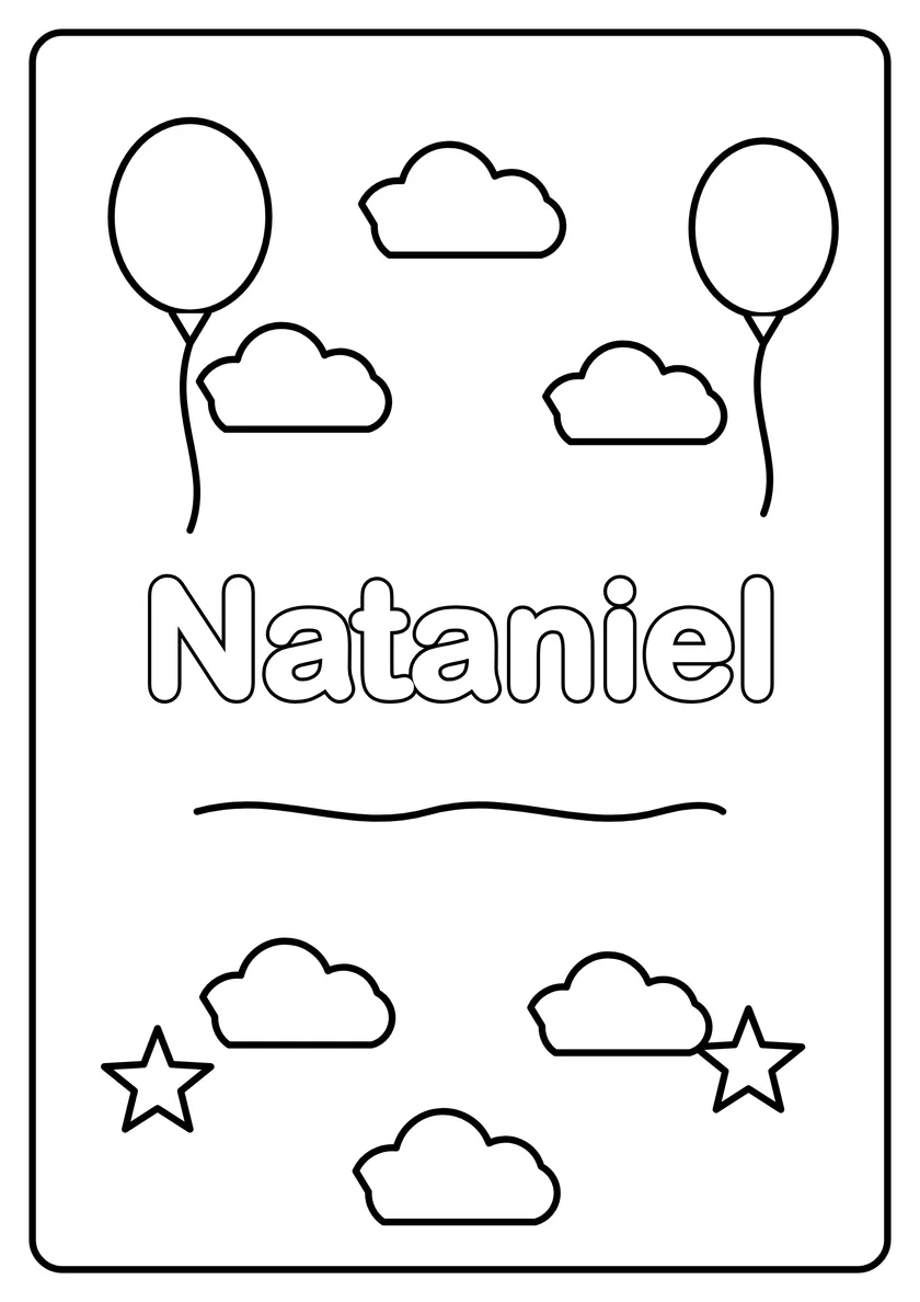 Podgląd kolorowanki: Nataniel