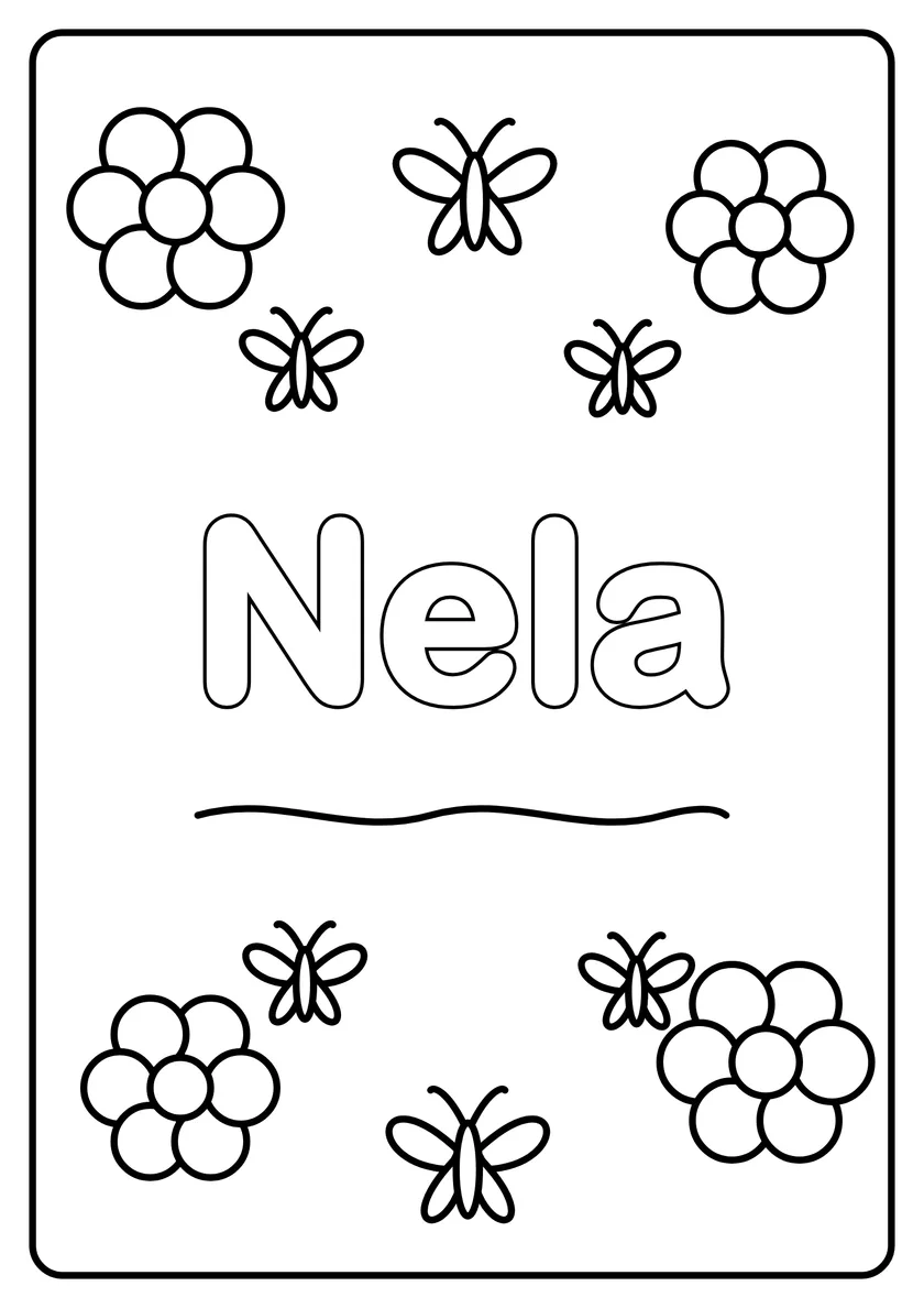 Podgląd kolorowanki: Nela